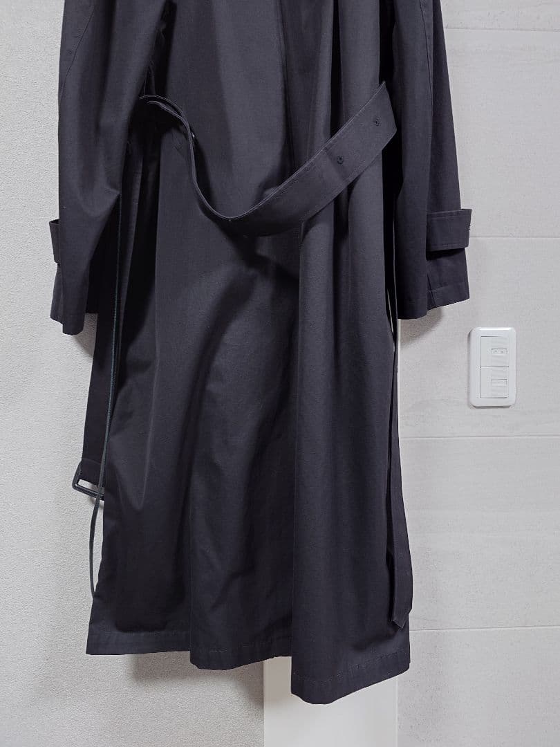 ジャケット・アウター stein oversised trench coat 22aw black S