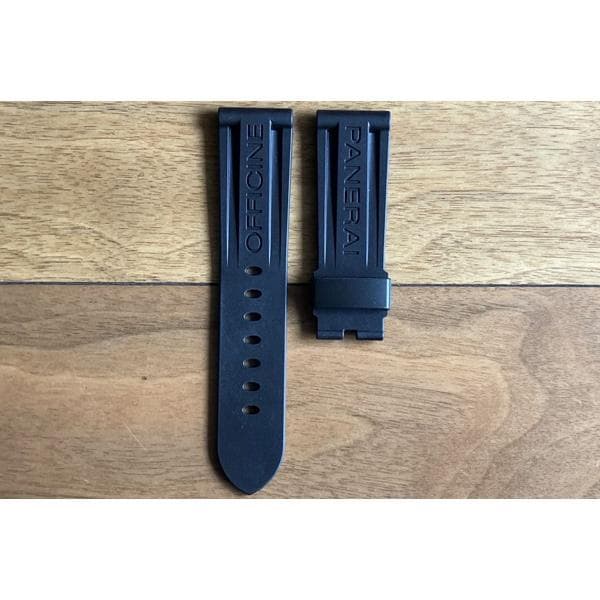 PANERAI パネライ 純正 24mm 尾錠用 ラバー ベルト ブラウン