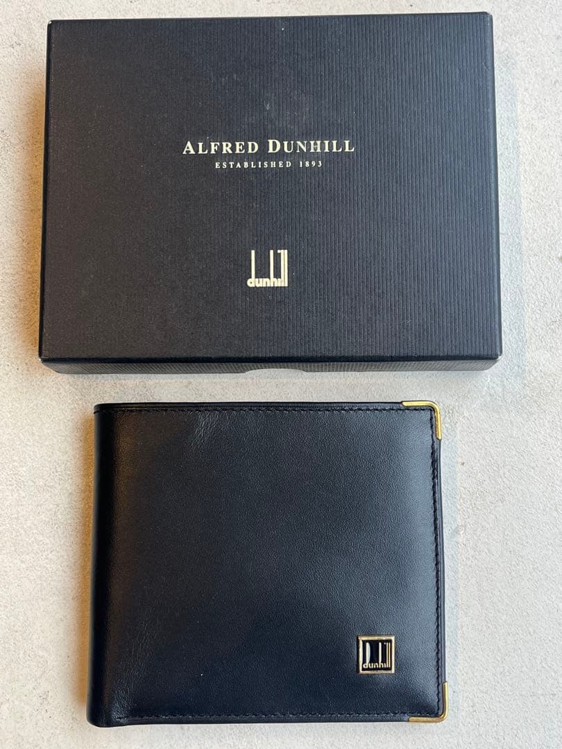 【新品未使用】Alfred Dunhill ブラック 二つ折り財布