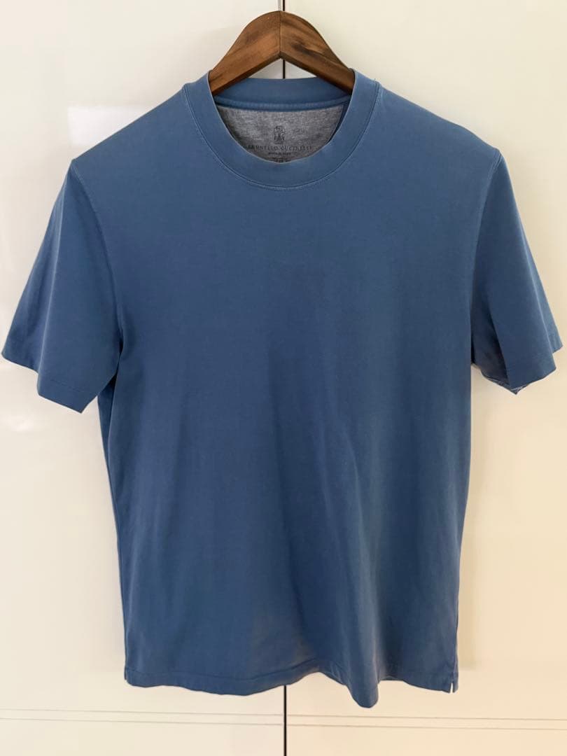 BRUNELLO CUCINELLI ブルー　Tシャツ 美品