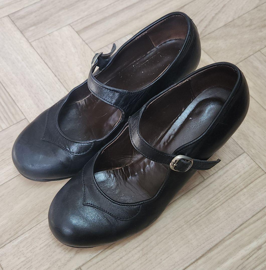 ガジャルド　フラメンコシューズ 黒 サイズ4