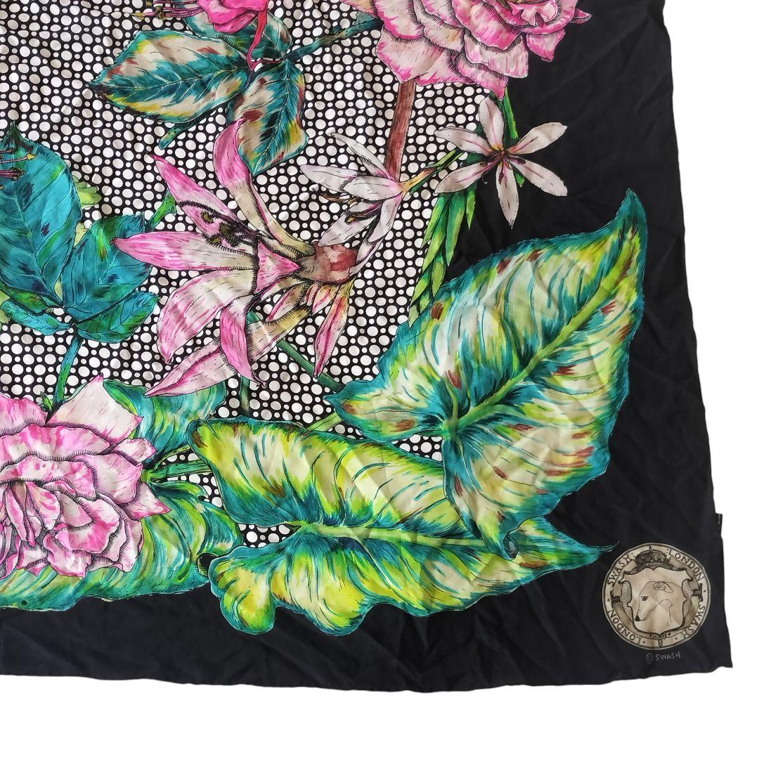 SWASH LONDON スウォッシュ 大判スカーフ 特大 125×125cm