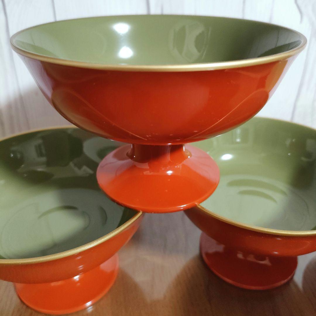 木曽漆器のデザートカップ碗 5個セット