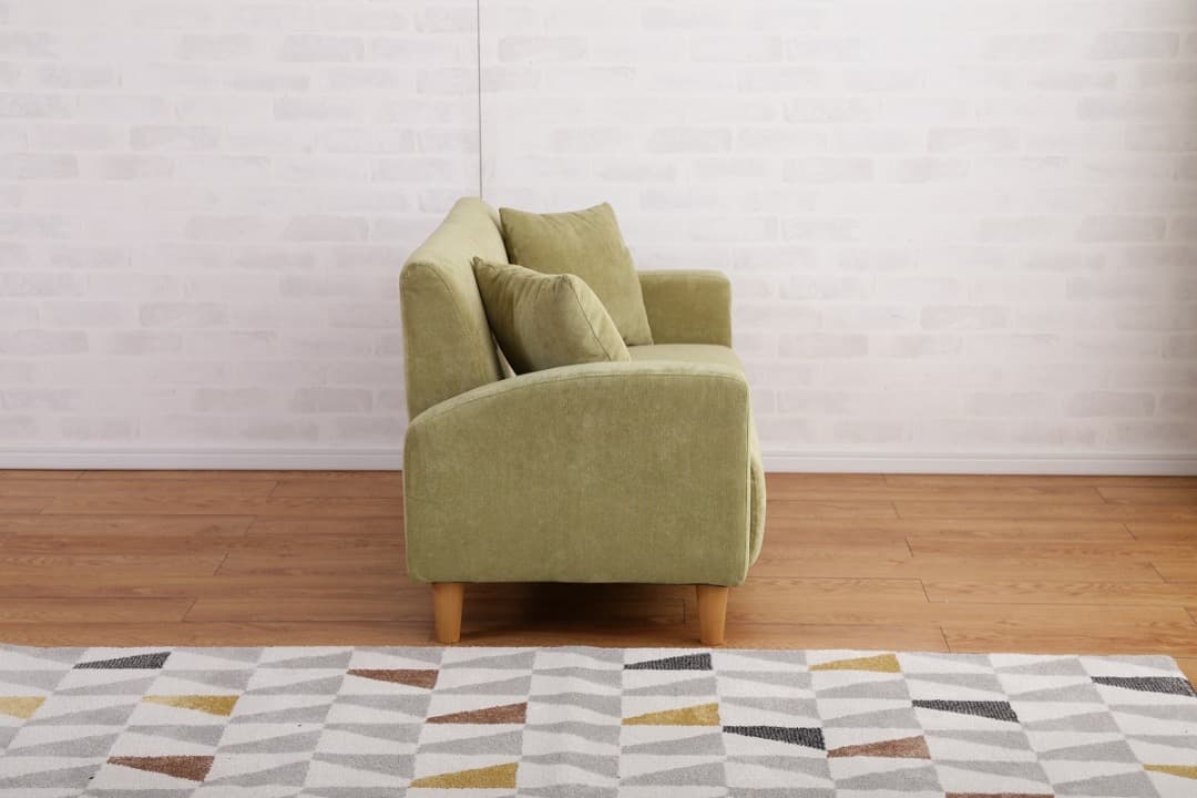 【送料無料】Prima 2人掛けソファ 天然木 椅子 ウレタン クッション付き