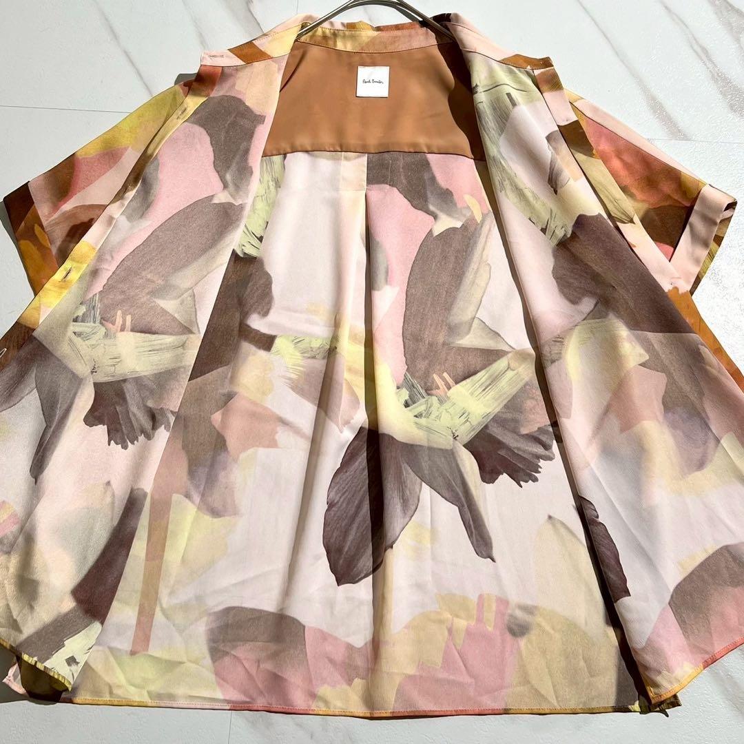 【極美品✨25ss】ポールスミス フローラルペイント 半袖シャツ 完売品 40