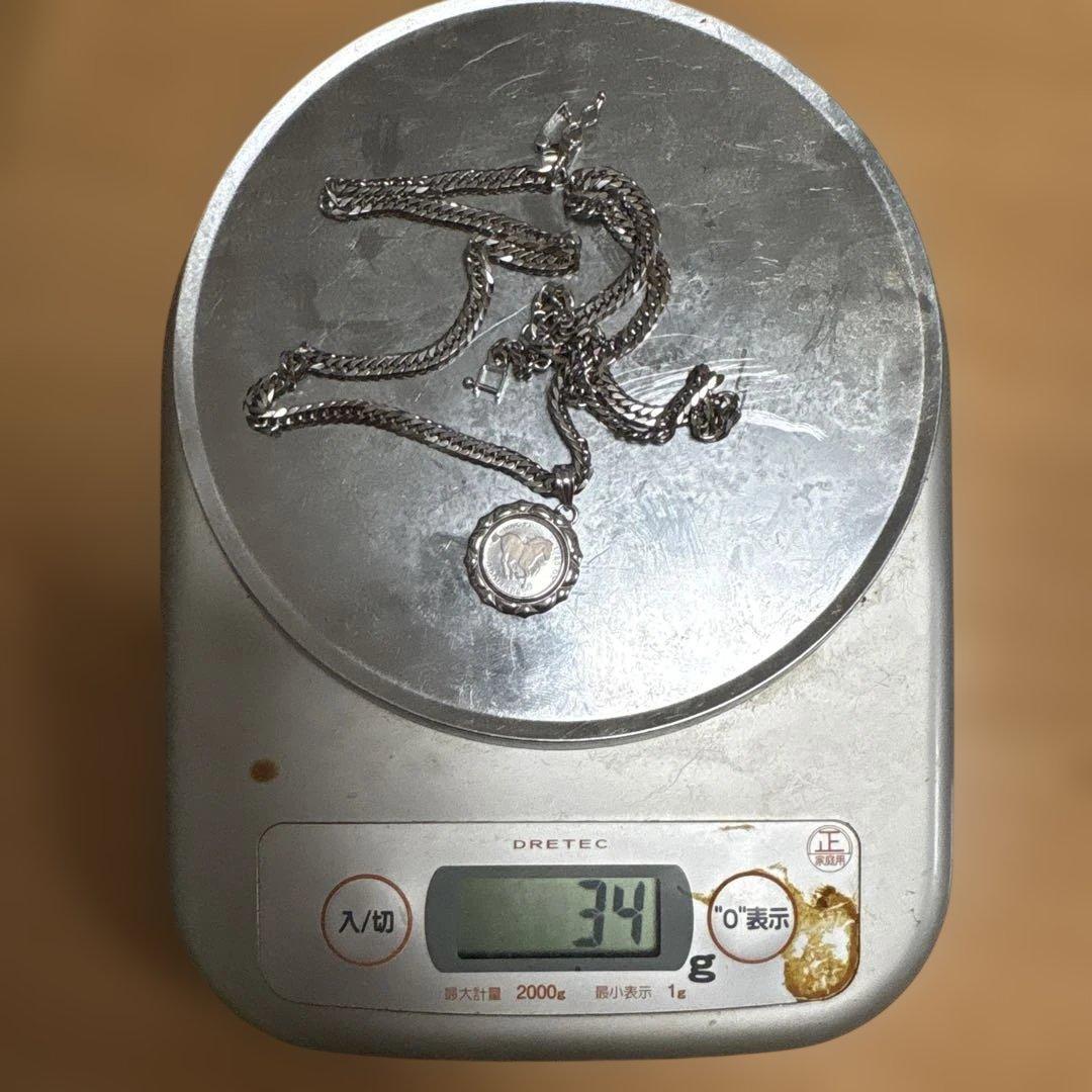 プラチナ６面ダブル30g 50cm ネックレスツバルホース1/25セット