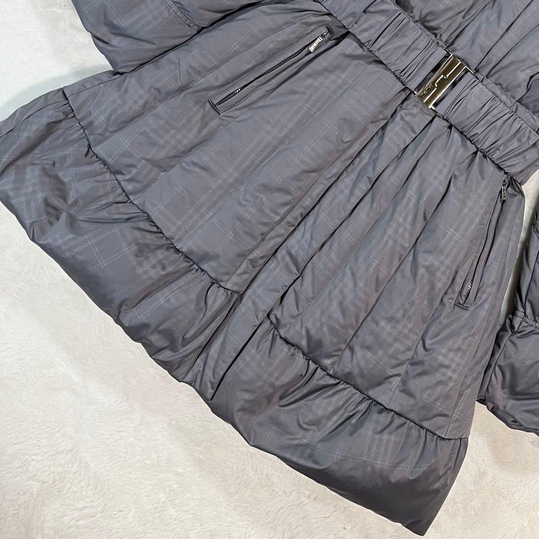 【極美品】BALMAIN PARIS ロングダウンコート L フォックスファー