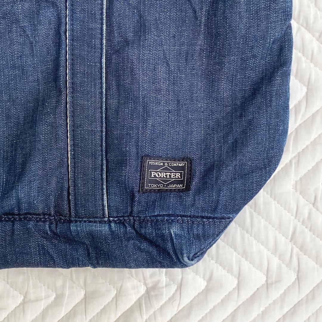 こ*う様 【希少】PORTER×CANTON コラボ インディゴデニム トートバ
