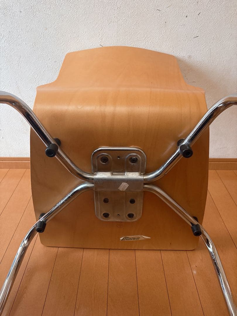 椅子 IKEA contract stackingchairplywoodchrome
