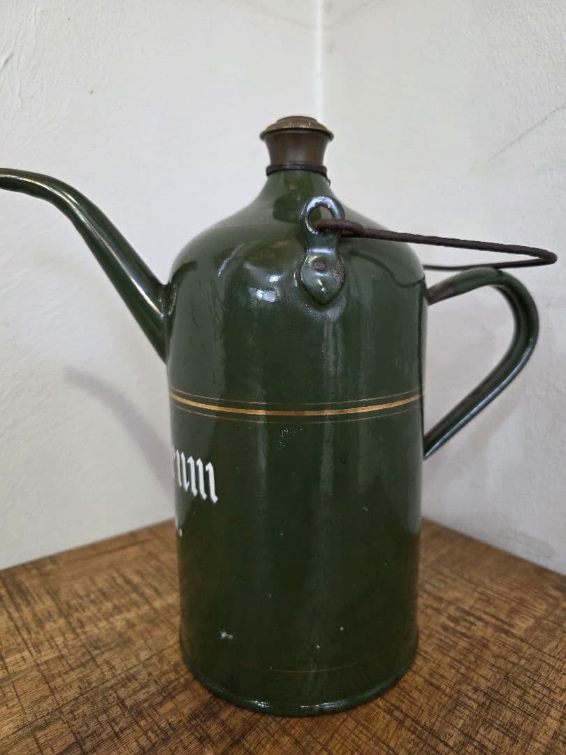 激レア美品　給油缶　ビンテージストーブ　石油ストーブ　琺瑯製