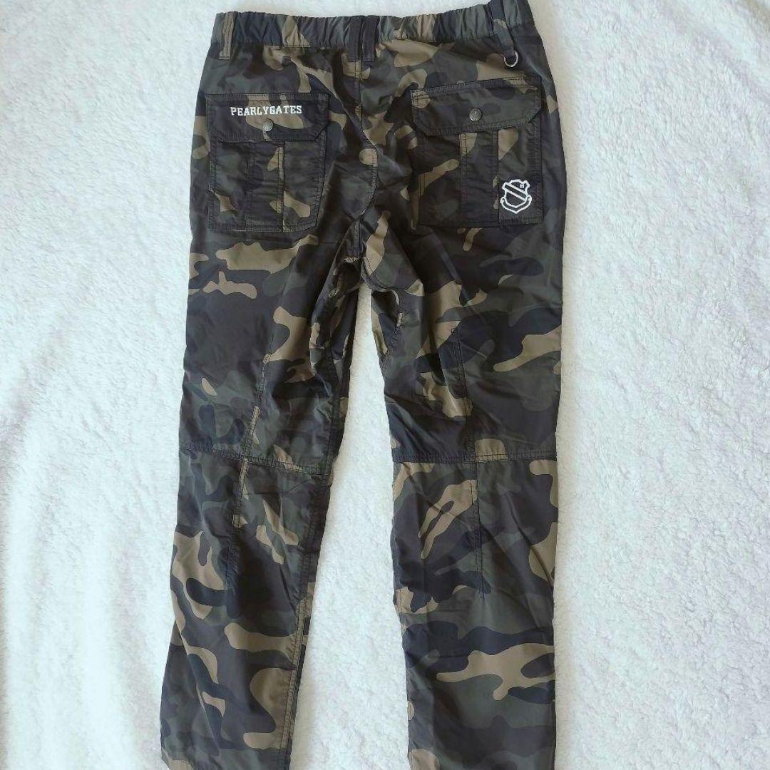 美品 パーリーゲイツ　裏地付き 迷彩柄 ゴルフパンツ XL