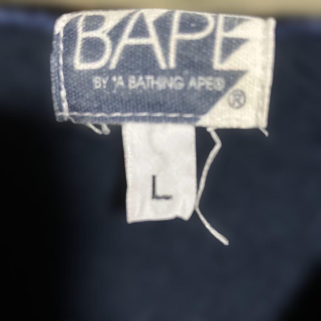 A BATHING APE シャーク　ジップパーカー/L/コットン