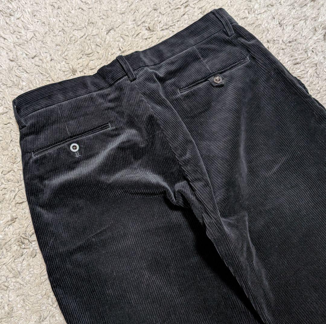 ラルフローレン 太畝 コーデュロイパンツ PRESTON ブラック W33