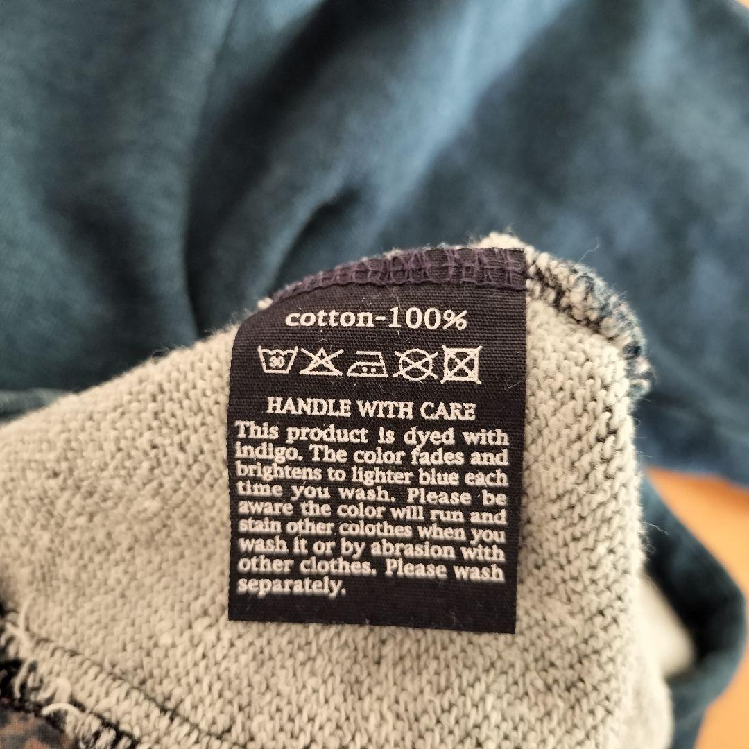 45rpm メンズ インディゴ フルジップ スウェット カーディガン 4 XL