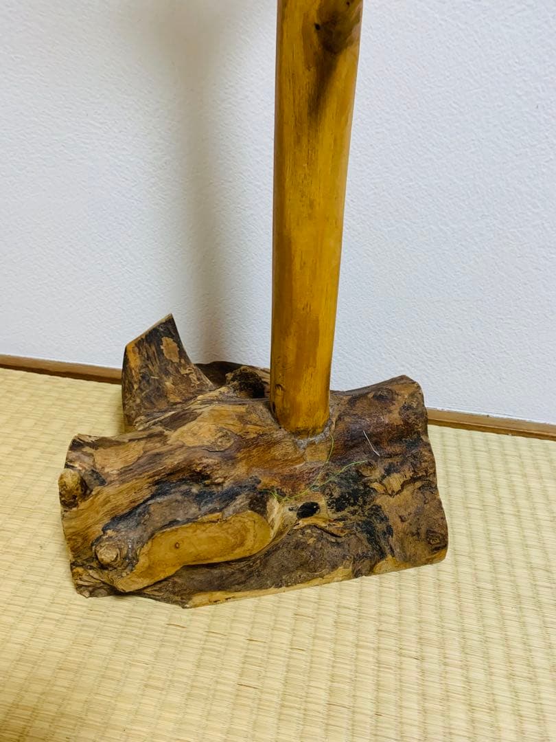 レトロ アンティーク 高さ180cm！天然木ハンガーラック