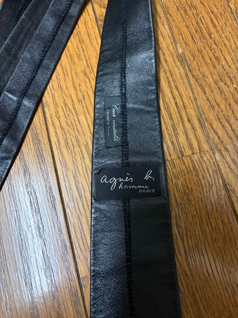 90s Agnes b. homme レザータイ archive