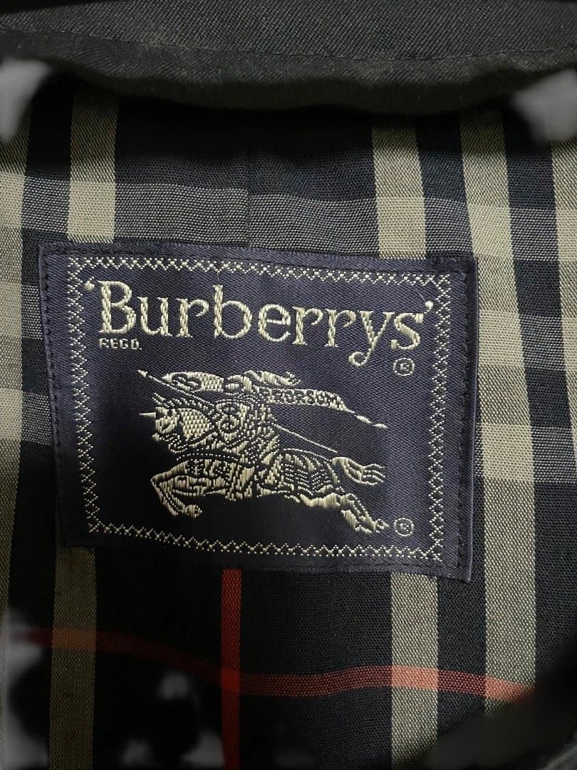 Burberrys バーバリーズ ノバチェック コート 46 L相当 ネイビー