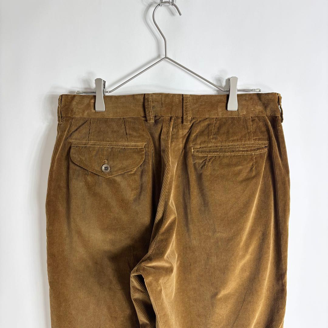 kolor 日本製 コーデュロイ 1プリーツ パンツ 半端丈 ブラウン 3