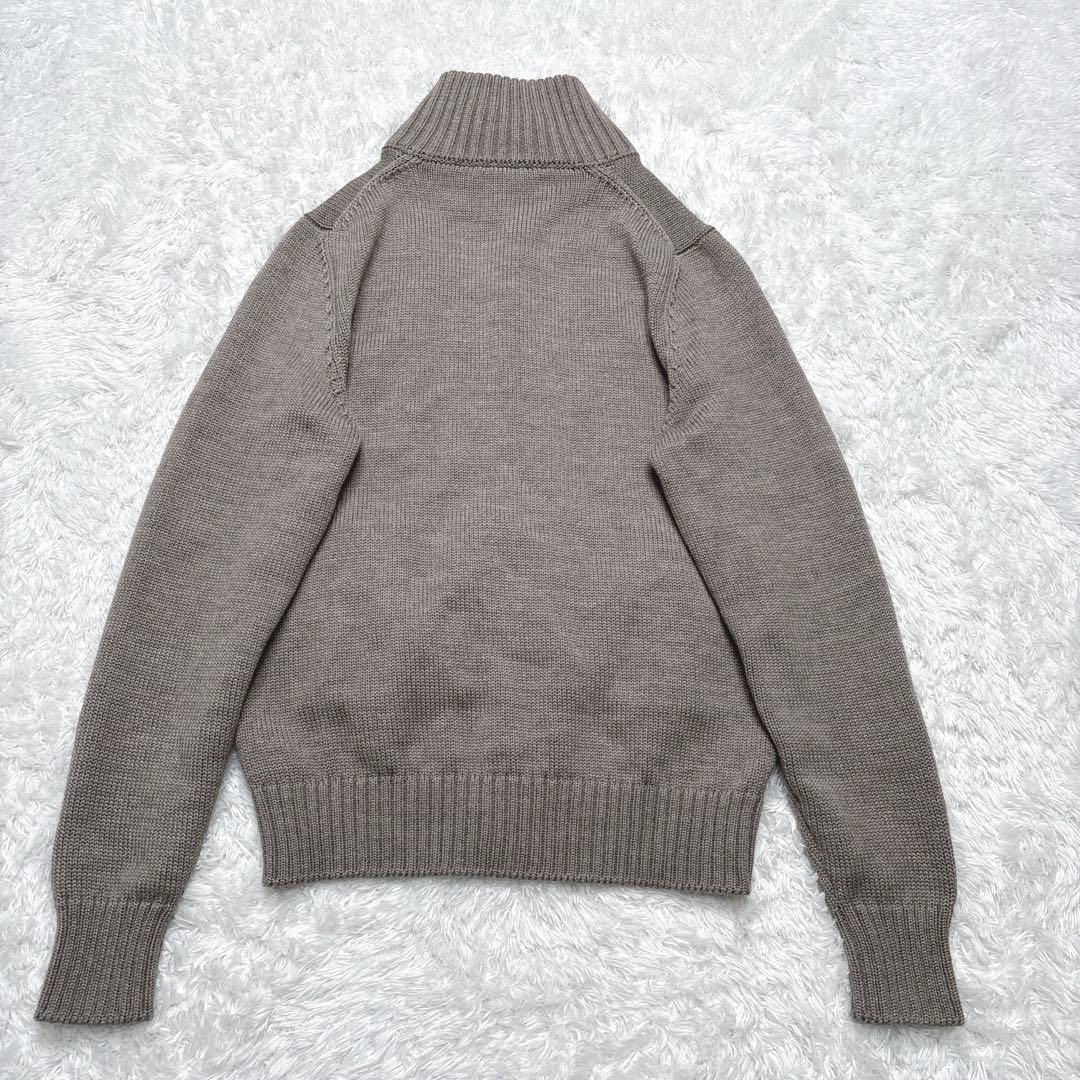 【美品】ZANONEザノーネ CHIOTO スタンドカラー グレージュ 44
