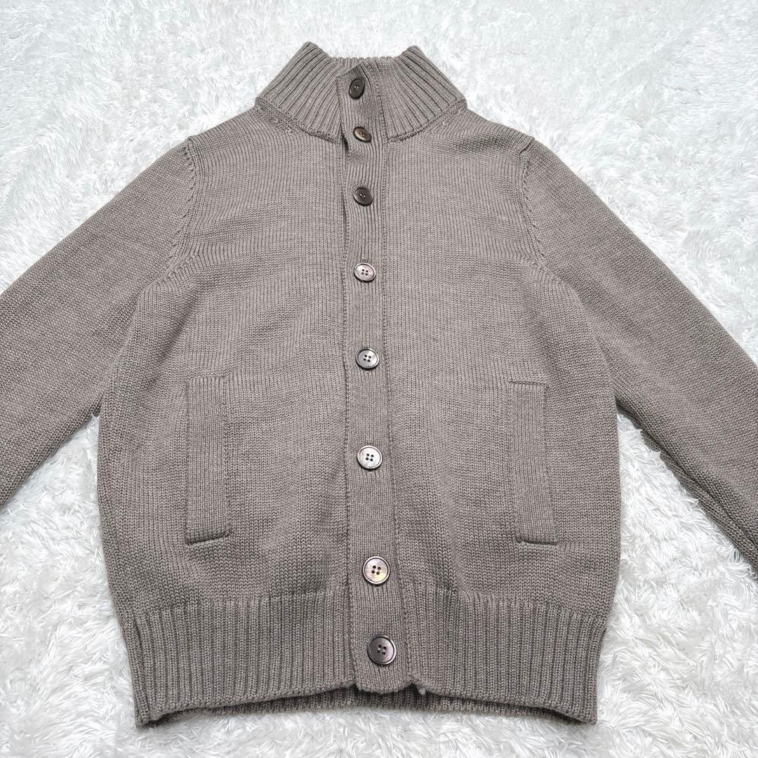 【美品】ZANONEザノーネ CHIOTO スタンドカラー グレージュ 44
