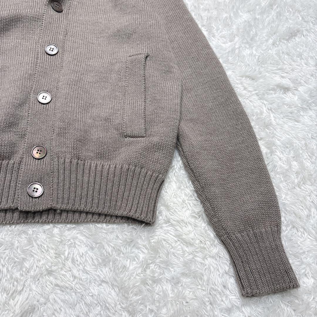 【美品】ZANONEザノーネ CHIOTO スタンドカラー グレージュ 44