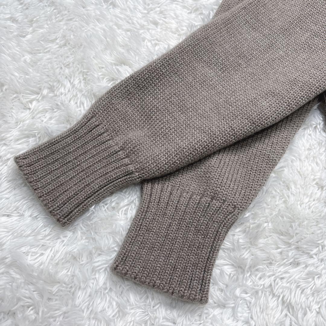 【美品】ZANONEザノーネ CHIOTO スタンドカラー グレージュ 44