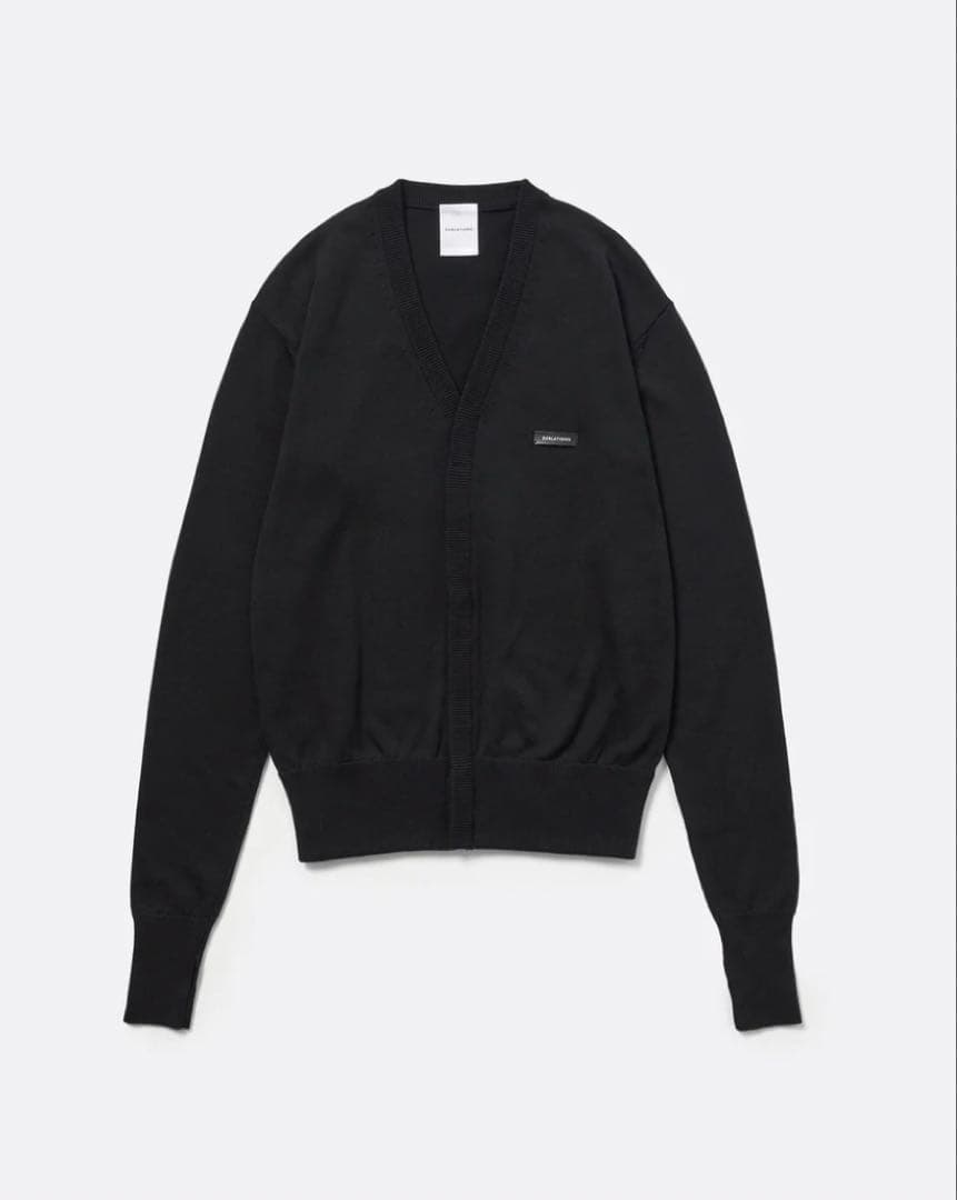 COMPACT LINER CARDIGAN .14【BLACK】