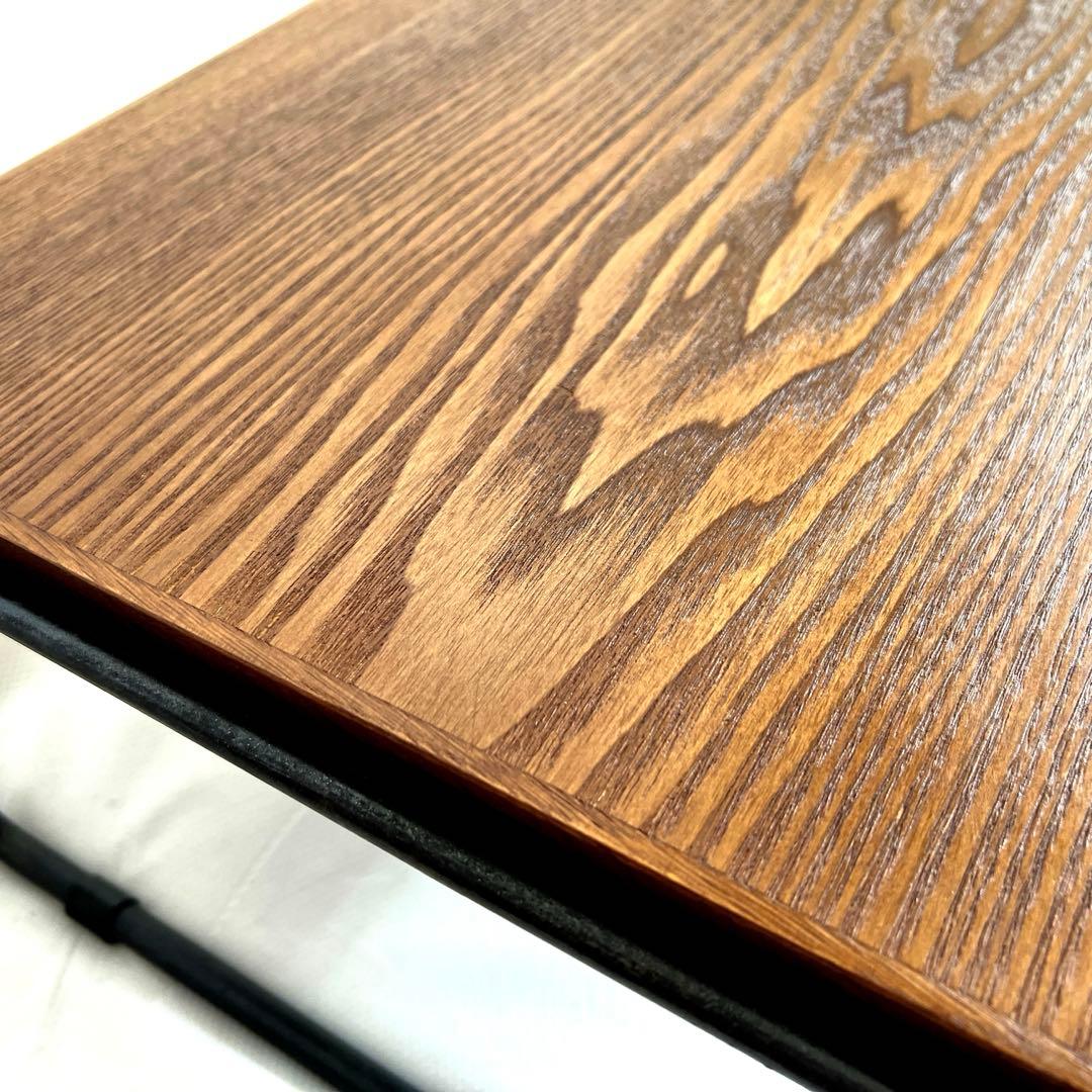 アデペシュ・ソコフ・アイアンガラステーブル・120cm