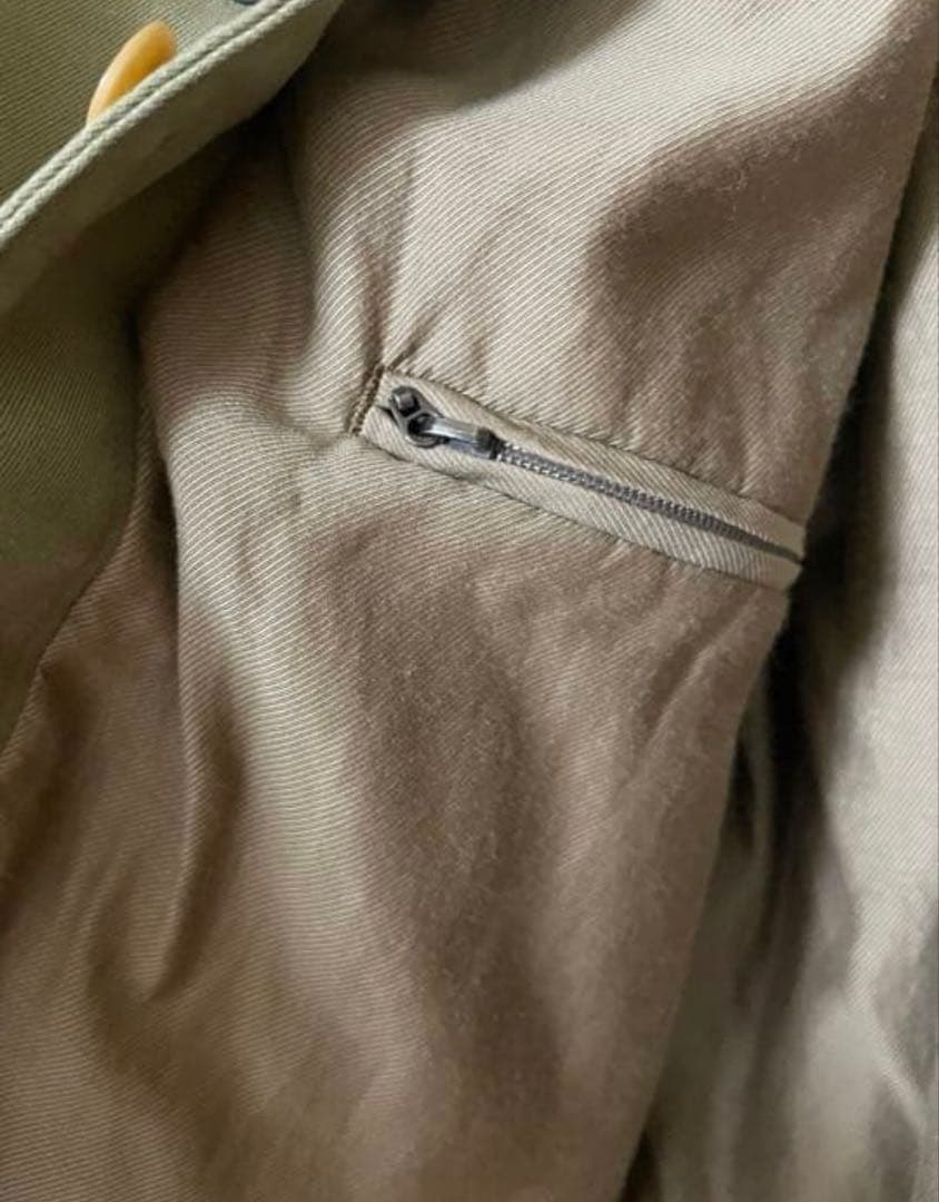 COMOLI 20AWコットンギャバダブルブレステットコート　size:1