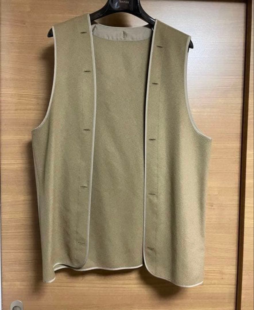 COMOLI 20AWコットンギャバダブルブレステットコート　size:1