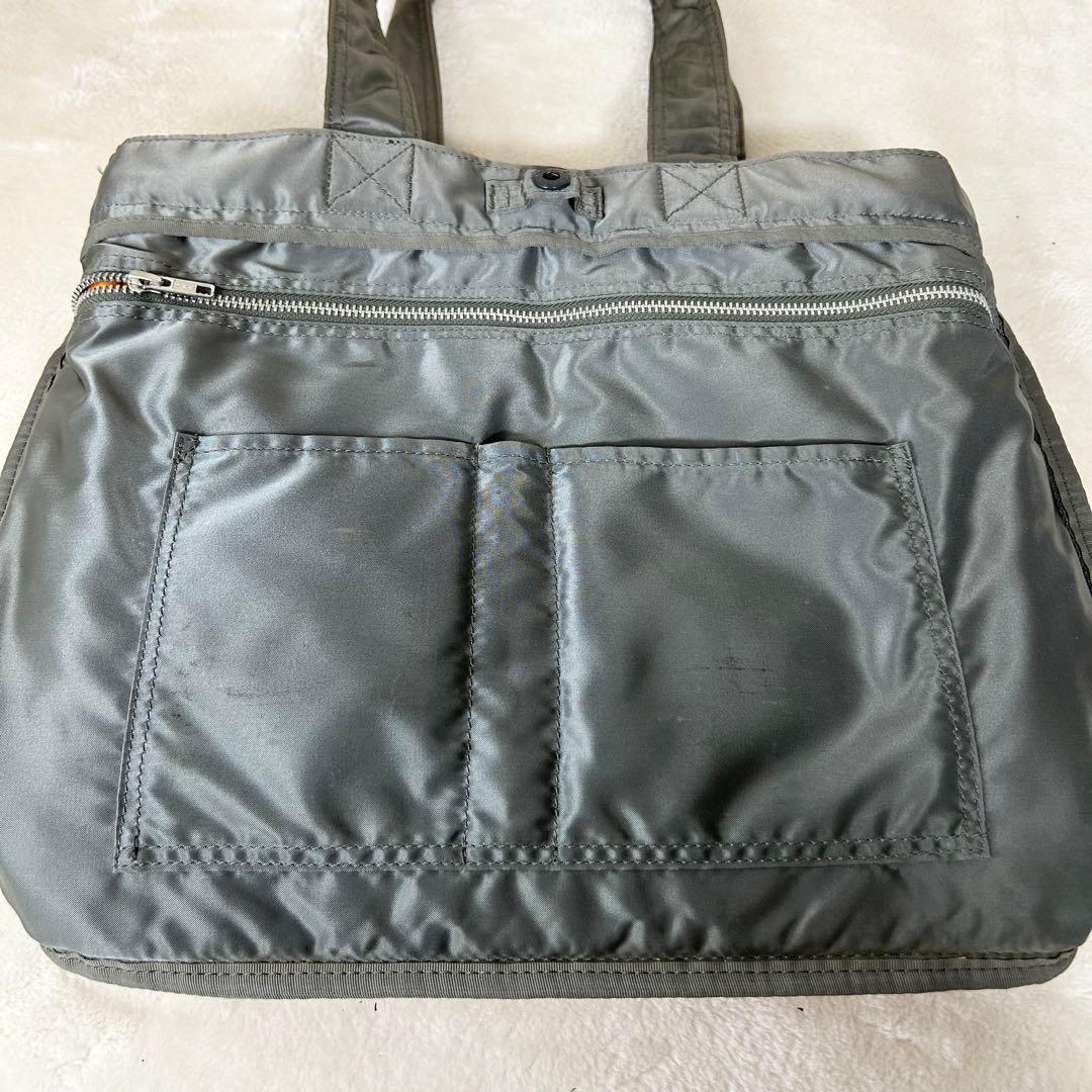 ✨極美品✨ポーター タンカー トートバッグ 肩掛け シルバーグレー