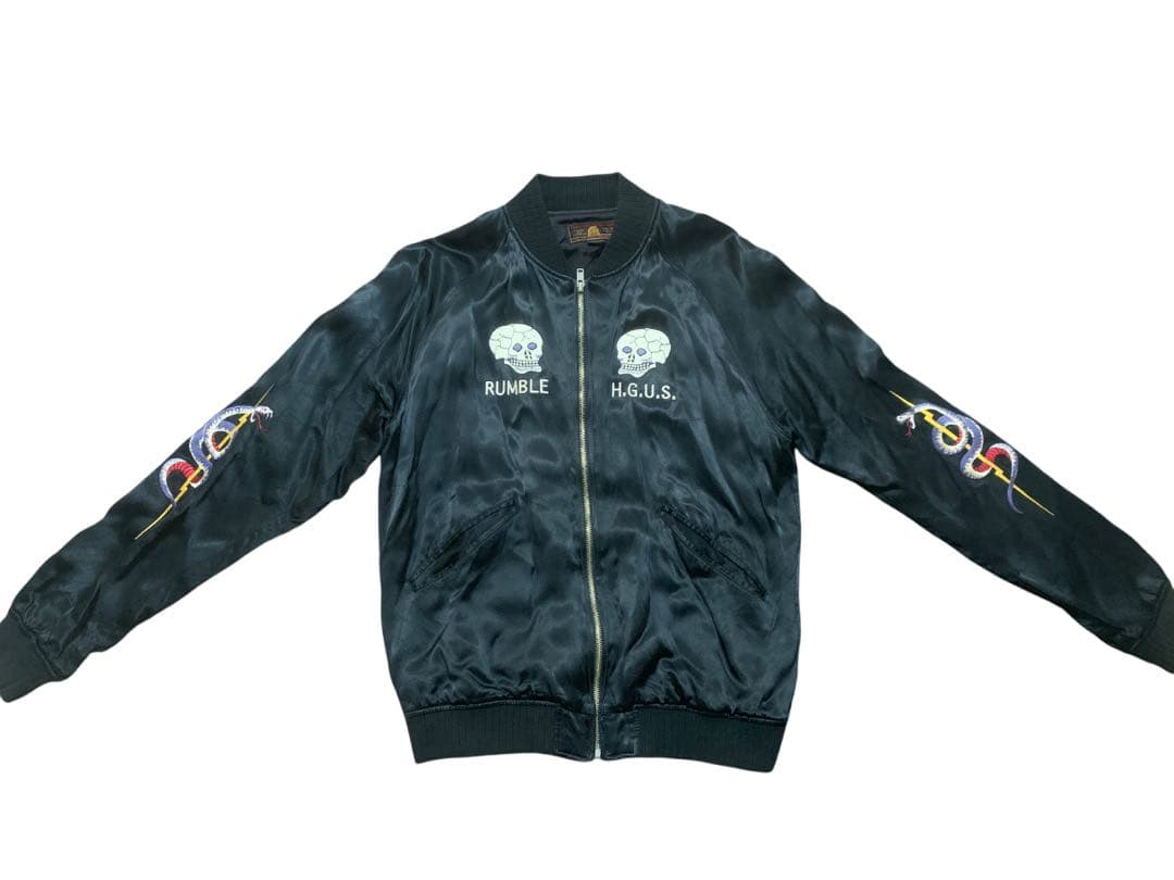 希少 HYSTERIC GLAMOUR ヒステリックグラマー スカジャン 蛇髑髏