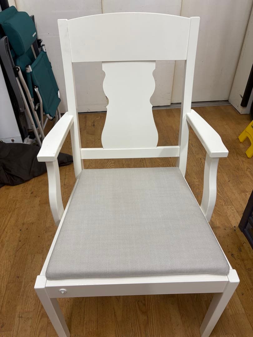 M051 IKEA ダイニング3点セット 幅1200〜1800mm