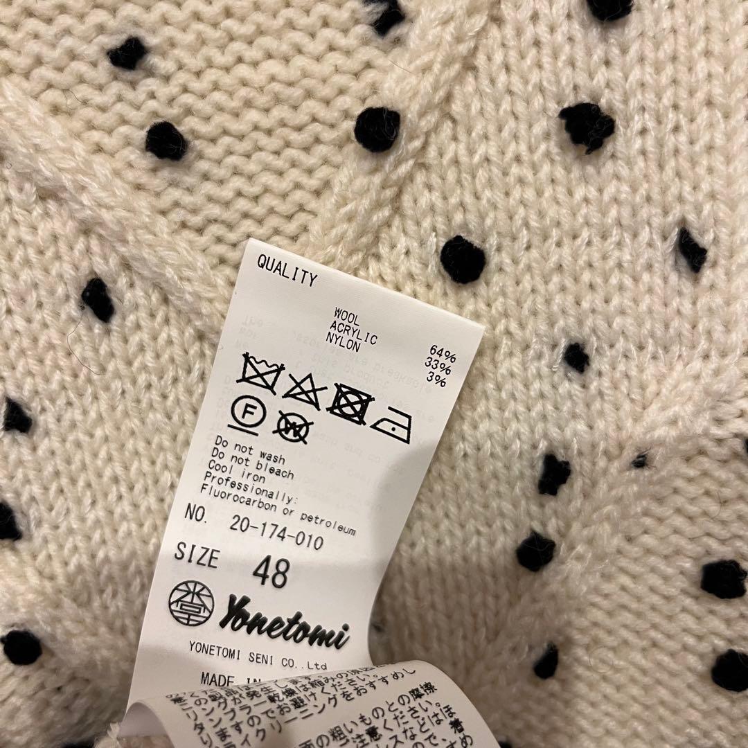 トップス Coohem YONETOMI PONPON KNIT CARDIGAN