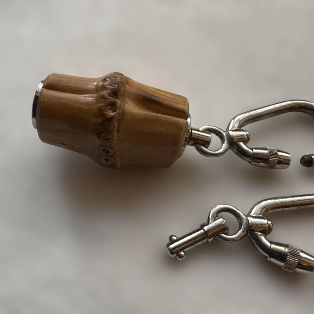 GUCCI KEYRING　グッチキーホルダー バンブー バッグチャーム