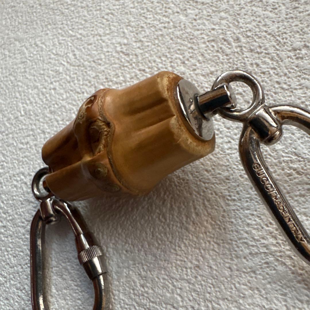 GUCCI KEYRING　グッチキーホルダー バンブー バッグチャーム