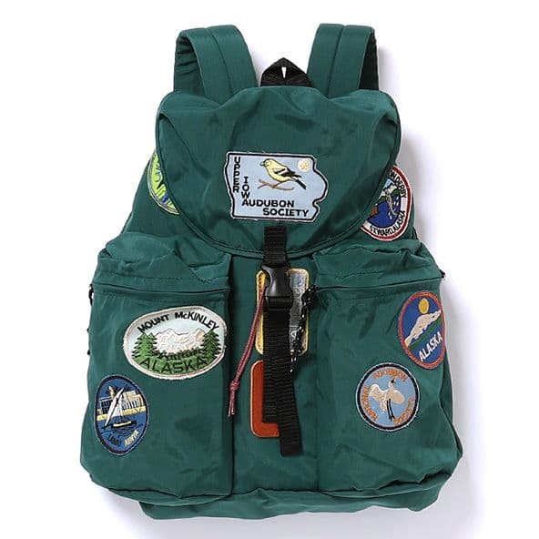 未使用 GO TO HOLLYWOOD ナイロンワッペンディパック【グリーン】