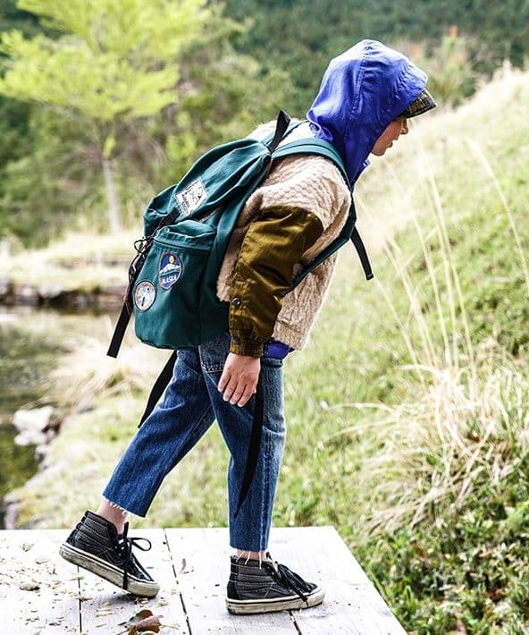 未使用 GO TO HOLLYWOOD ナイロンワッペンディパック【グリーン】