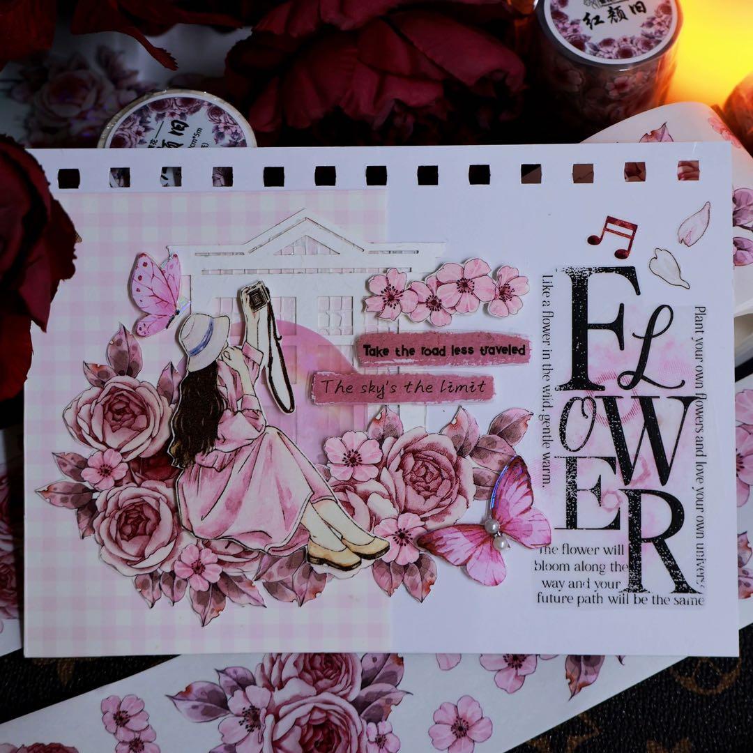 繁花文创《红颜旧》海外マスキングテープ　マステ 【2657】