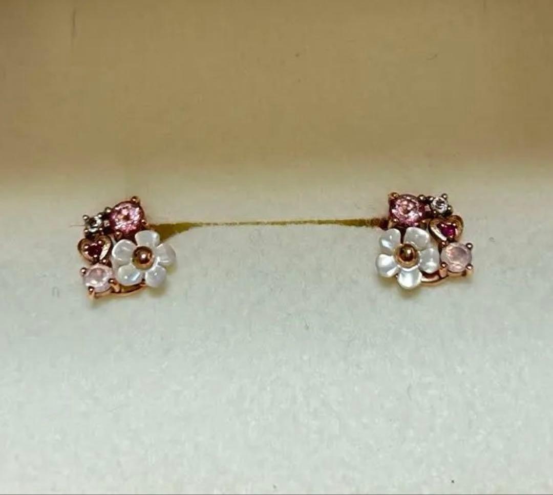 サマンサティアラ★K10フラワーブーケピアス