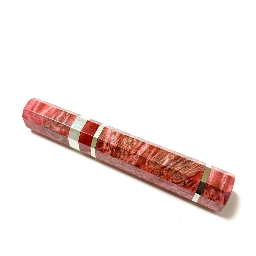 三段銀巻 牛刀210 手作り 包丁の柄 牛刀7寸 スタビライズドウッド 八角柄t