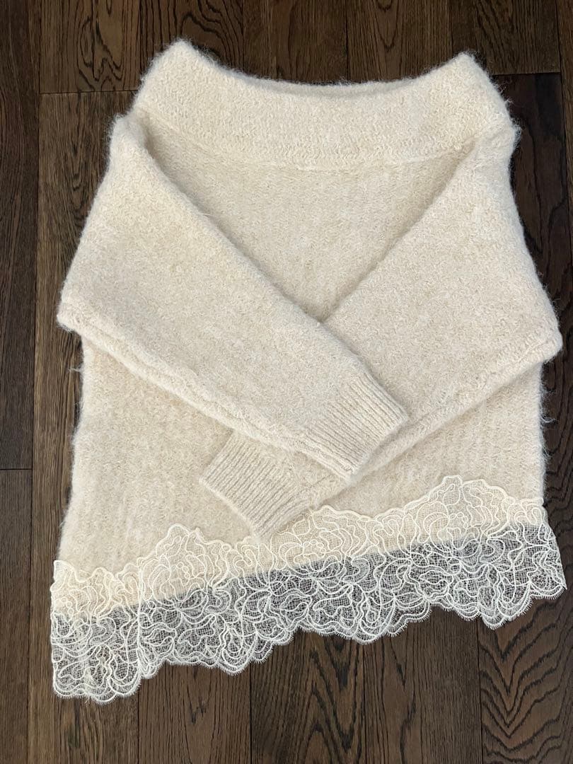 ♡新品　未使用　試着のみ♡ ZARA レースコンビニット　Sサイズ　エクリュ