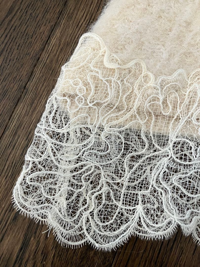 ♡新品　未使用　試着のみ♡ ZARA レースコンビニット　Sサイズ　エクリュ