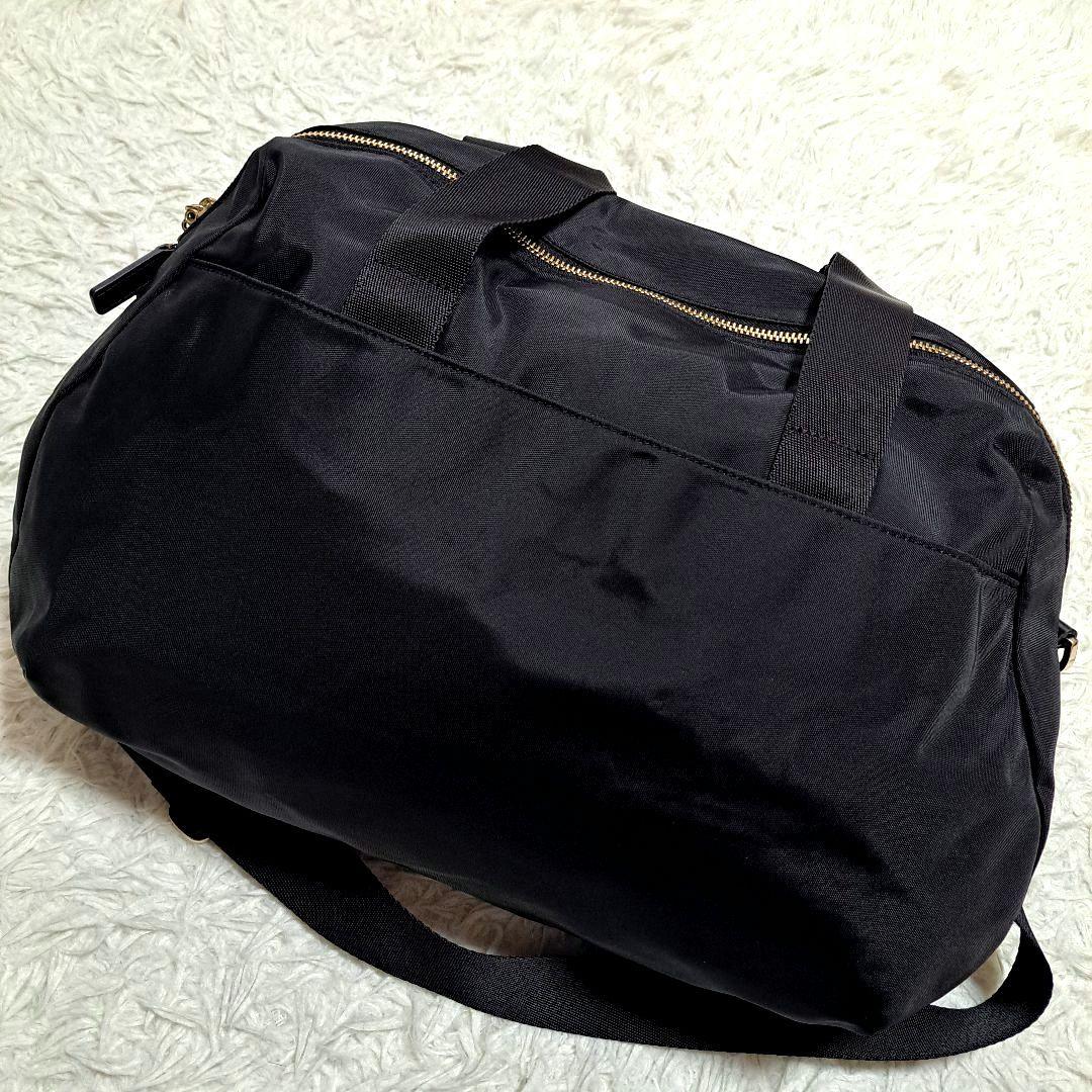 【極美品】【agnes b.】FT03‐02 2Wayボストンバッグ　チャーム付