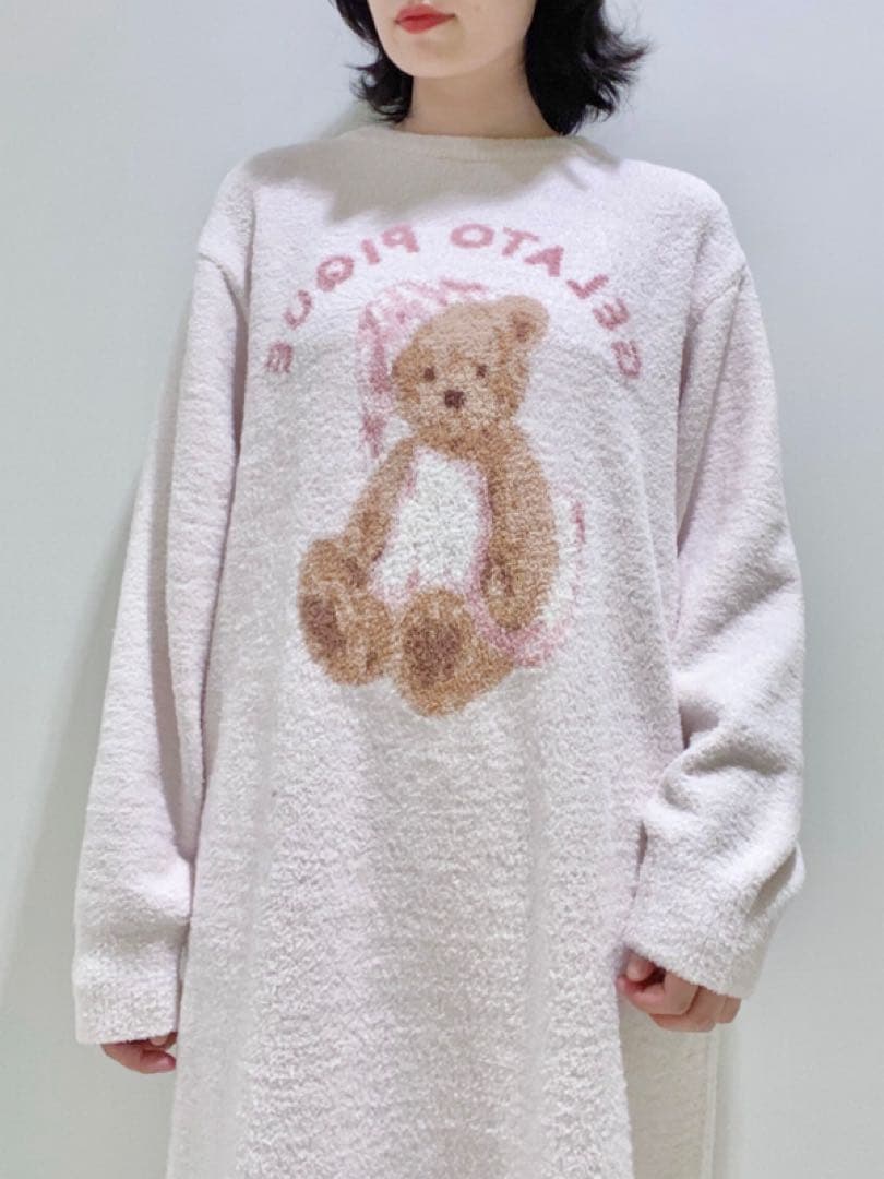 正規品♡ジェラートピケ GOOD NIGHT BEAR ワンピース ピンク