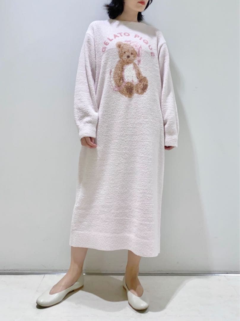 正規品♡ジェラートピケ GOOD NIGHT BEAR ワンピース ピンク