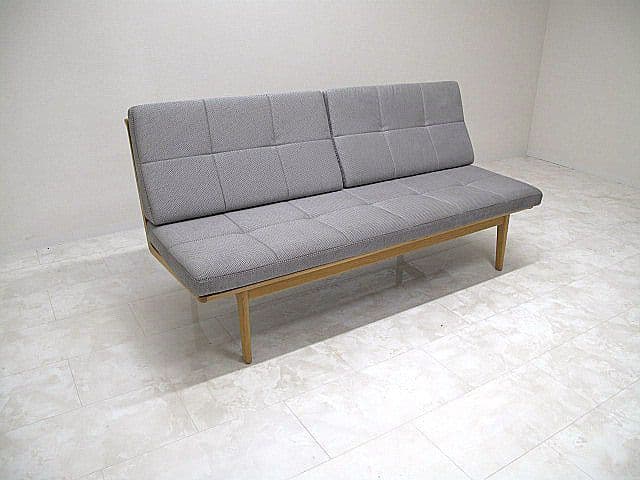 カリモク CW6013 オーク材3人掛け椅子ロング 　3人掛けソファ 約28万