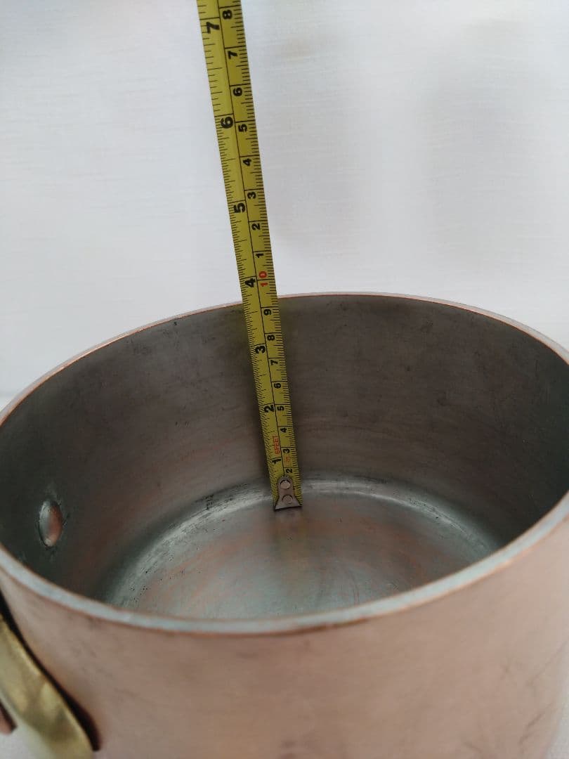 銅深型片手鍋　15cmフランス産