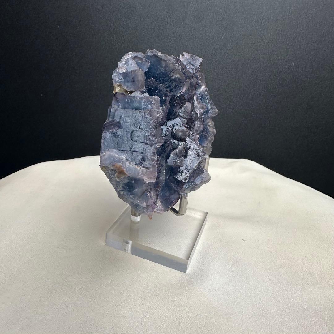 天然石 ブルーフローライト原石標本 置物F.45