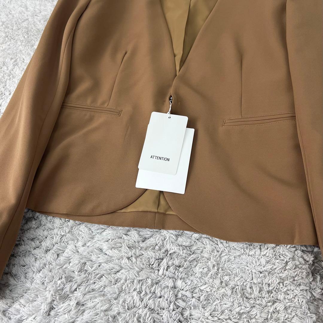 【新品未使用】Ketty Cherie ノーカラーパンツスーツ　セットアップ　L